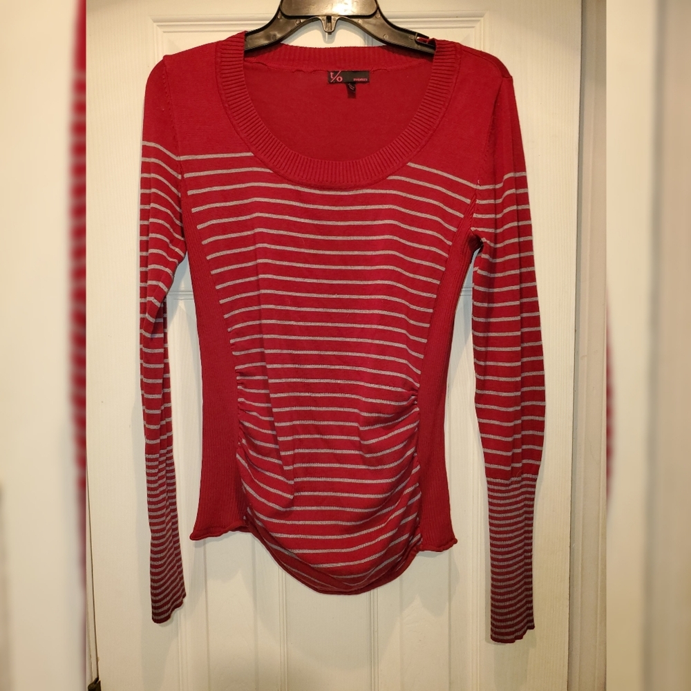Long Sleeve Ruched Side Sweater Top
